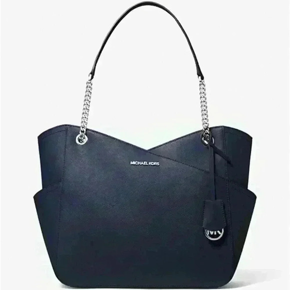 𝅺michael Kors Jet Set Large Saffiano Leather Tote Bag NEW - Picture 1 of 4